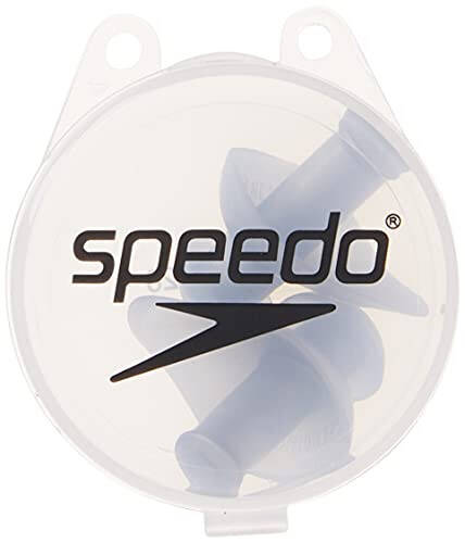 Speedo Unisex-Adult Swim Training Ergo Ear Plugs Silver, 1 Pair (Pack of 1) - 5