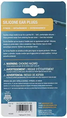 Speedo Unisex Ear Plugs for Swimming Waterproof Reusable Training - 5