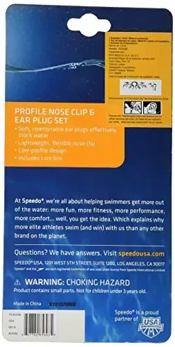 Speedo Unisex Ear Plugs for Swimming Waterproof Reusable Training - 2