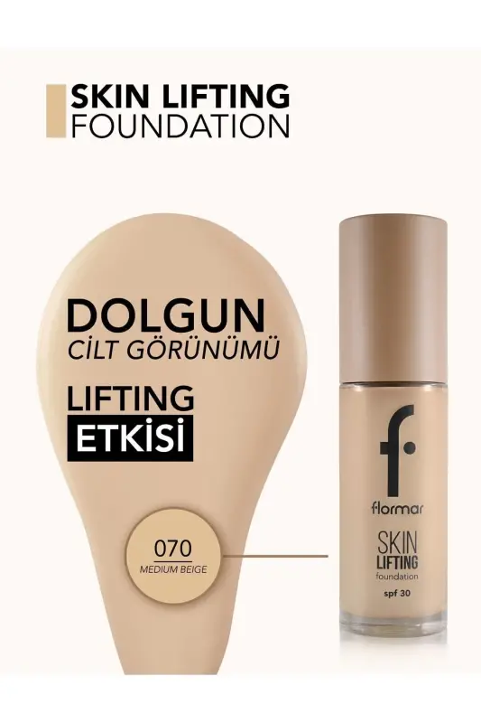 Spf30 Firming Foundation (WARM UNDERTONE) - Skin Lifting Fdt. - 070 Medium Beige - 8682536059657-070 MEDIUM BEIGE - 12