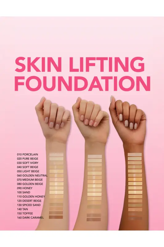 Spf30 Firming Foundation (WARM UNDERTONE) - Skin Lifting Fdt. - 160 Dark Caramel - 8682536059831-160 DARK CARAMEL - 6
