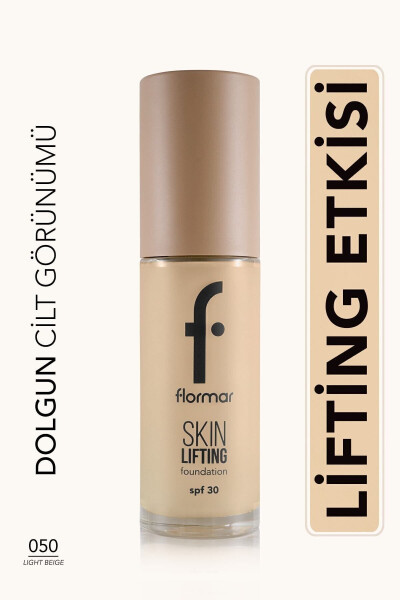 SPF30 Lifting Foundation (WARM UNDERTONE) - Skin Lifting Fdt. - 050 Light Beige - 8682536059619 - 9