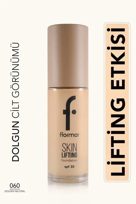 SPF30 Qattiqlashtiruvchi Fondöten (ISSIQ OSTON) - Skin Lifting Fdt. - 060 Golden Neutral-8682536059633 - FLORMAR