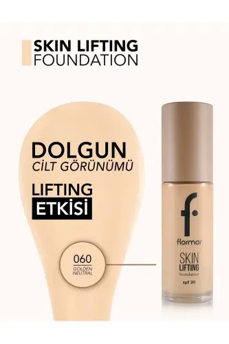 SPF30 Qattiqlashtiruvchi Fondöten (ISSIQ OSTON) - Skin Lifting Fdt. - 060 Golden Neutral-8682536059633 - 4