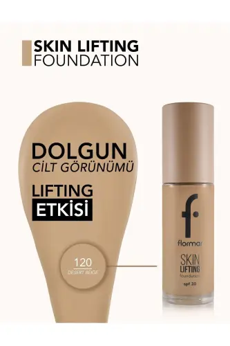 Spf30 Qattiqlashtiruvchi Tonal krem (ILIQ PAST TON) - Skin Lifting Fdt. - 120 Desert Beige - 8682536059756-120 DESERT BEIGE - 4