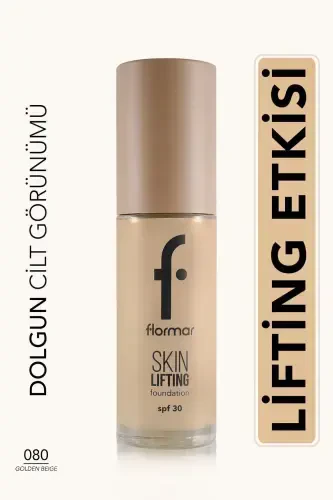 Spf30 Sıkılaştırıcı Fondöten (SICAK ALT TON) - Skin Lifting Fdt. - 080 Golden Beige - 8682536059671-080 GOLDEN BEIGE - 1