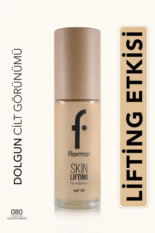 Spf30 Sıkılaştırıcı Fondöten (SICAK ALT TON) - Skin Lifting Fdt. - 080 Golden Beige - 8682536059671-080 GOLDEN BEIGE - 1