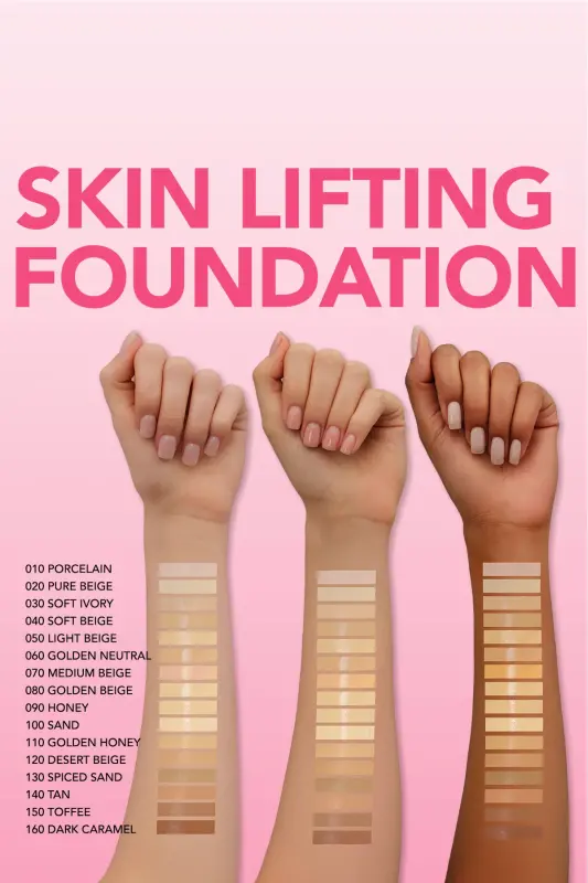 Spf30 Укрепляющий Тональный Крем (ХОЛОДНЫЙ ПОДТОН) - Skin Lifting Fdt. - 020 Pure Beige - 8682536059558-020PUREBEIGE - 5