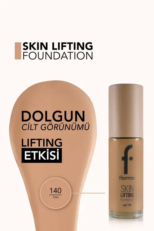 Spf30 Укрепляющий Тональный Крем (ХОЛОДНЫЙ ПОДТОН) - Skin Lifting Fdt. - 140 Tan - 8682536059794-140 TAN - 4