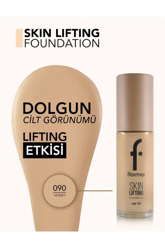 Spf30 Уплотняющий Тональный Крем (НЕЙТРАЛЬНЫЙ ПОДТОН) - Skin Lifting Fdt. - 090 Honey - 8682536059695-090 HONEY - 4