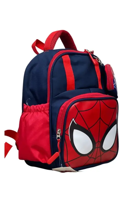 Spider Erkek Çocuk Anaokulu Çantası | Hafif Su Geçirmez Mini Okul Çantası-Kırmızı - 3
