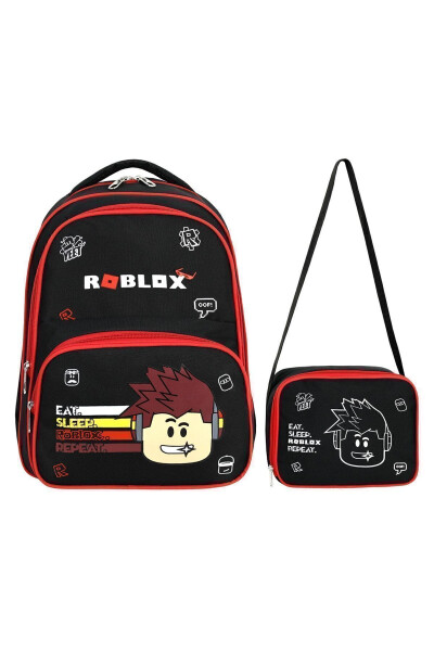 Spider Eye Black Elementary School And Lunch Bag Set - 17