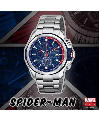 Spider-Man Chronograph Bracelet Watch 44mm-Silver-tone - 5