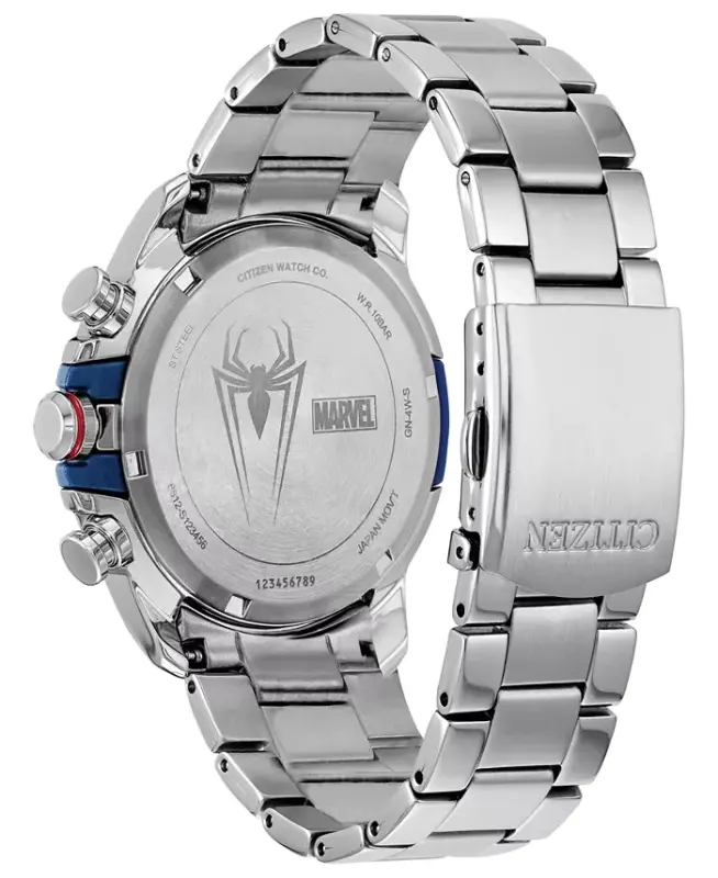 Spider-Man Chronograph Bracelet Watch 44mm-Silver-tone - 3