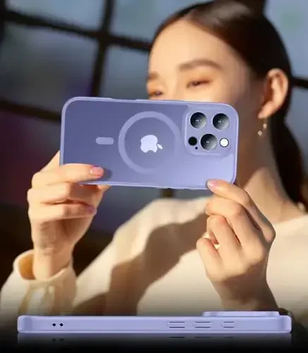 SPIDERCASE iPhone 16 Pro gʻilofi uchun moʻljallangan, magnitli yarim shaffof [2+ закалённое стекло ekran himoyachisi] [Kamera himoyasi] Barmoq izlariga qarshi tirnalishga qarshi iPhone 16 Pro 6.3