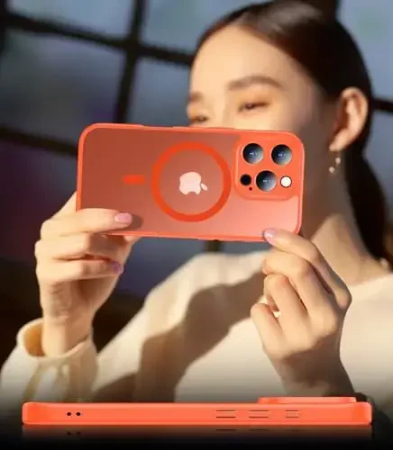 SPIDERCASE iPhone 16 Pro uchun mo'ljallangan g'ilof, magnitli yarim shaffof [2+ закалённое стекло экран ҳимоячиси] [Kamera himoyasi] Barmoq izlariga qarshi, tirnalishga qarshi iPhone 16 Pro 6.3