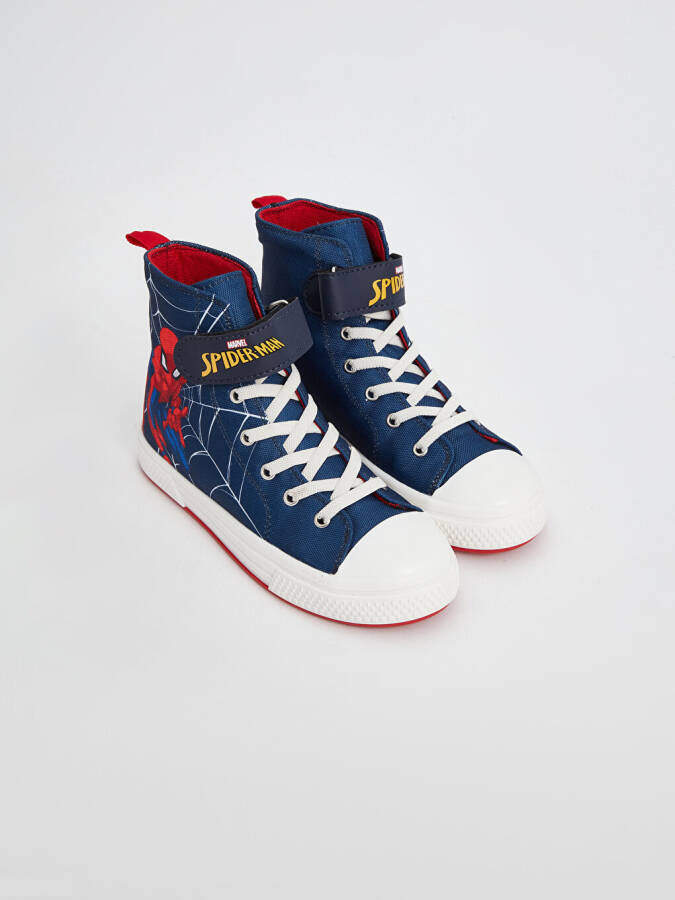 Spiderman Printed Ankle-High Boys' Sneakers - 6