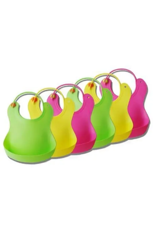 Spill-Proof Baby Feeding Bib Silicone Colorful Bib - 7