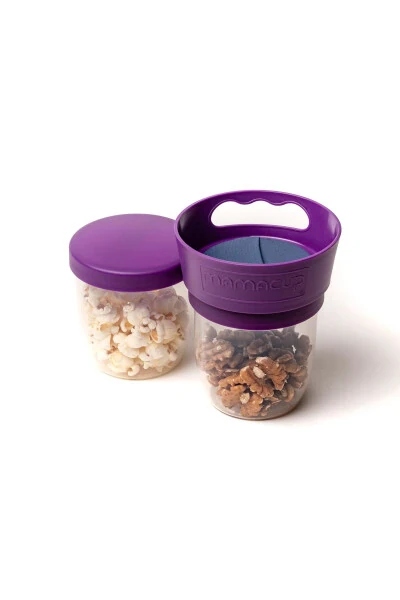 Spill-Proof Snack Cup Purple - MAMACUP