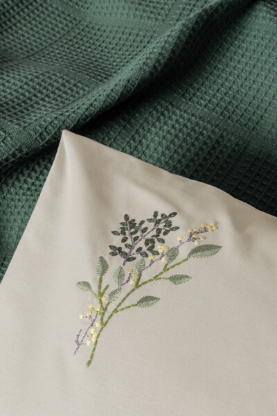 Spin Double Bed Duvet Set Sophia Green - COTTON BOX (1)