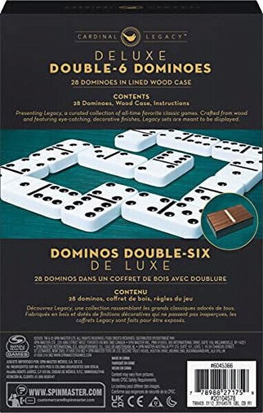 Spin Master Deluxe Double-Six Dominoes Game - 4