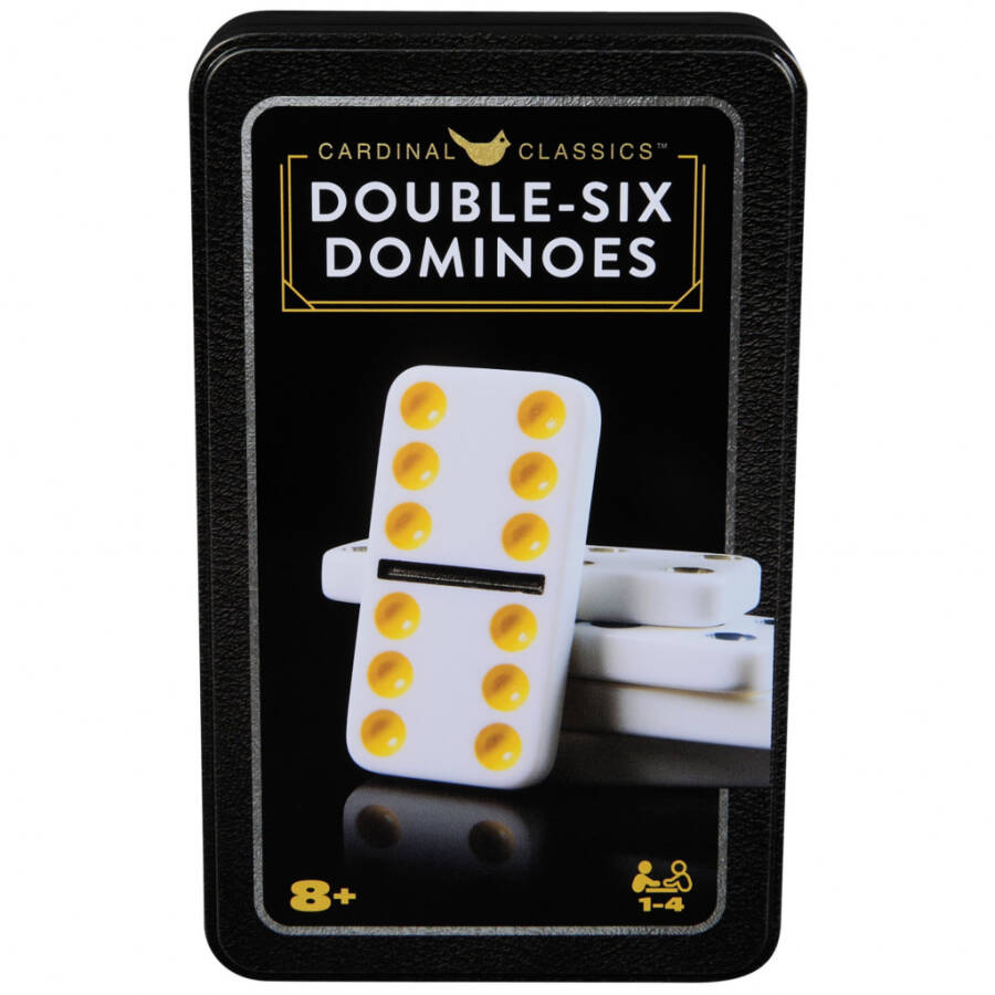 Spin Master Games, Cardinal Classics, Double Six Dominoes Set in Storage Tin - 4