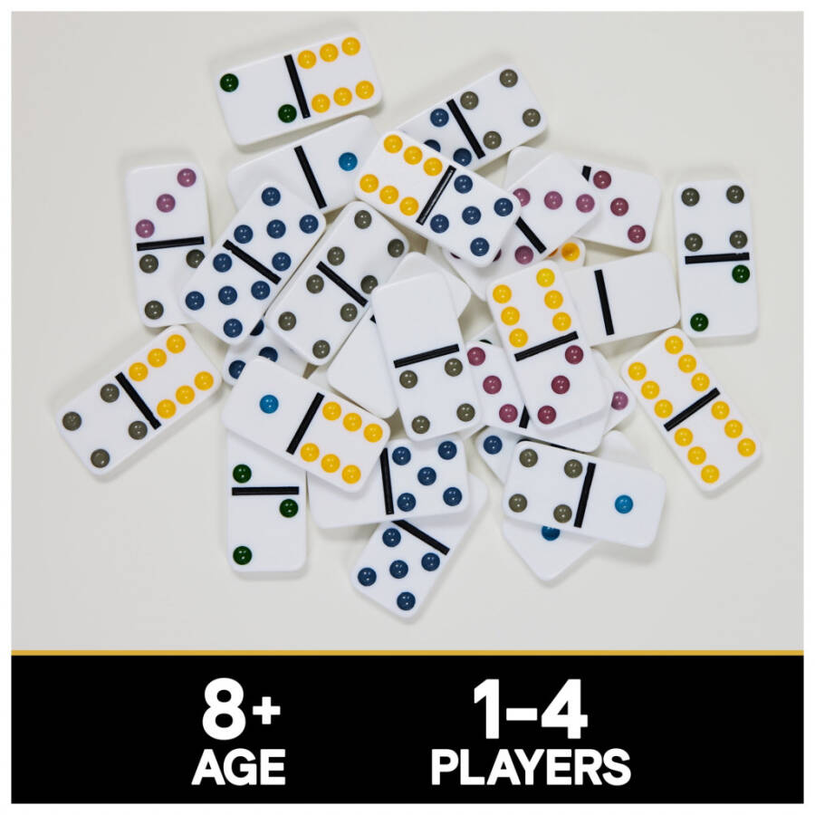 Spin Master Games, Cardinal Classics, Double Six Dominoes Set in Storage Tin - 5