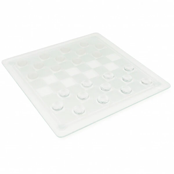 Spin Master Games, Clear Chess and Checkers Set with Glass Gameboard, for Ages 8+ - 5
