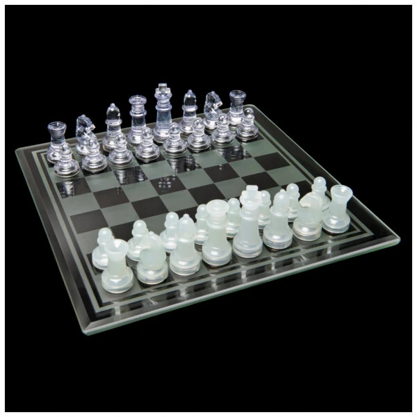 Spin Master Games, Clear Chess and Checkers Set with Glass Gameboard, for Ages 8+ - 6