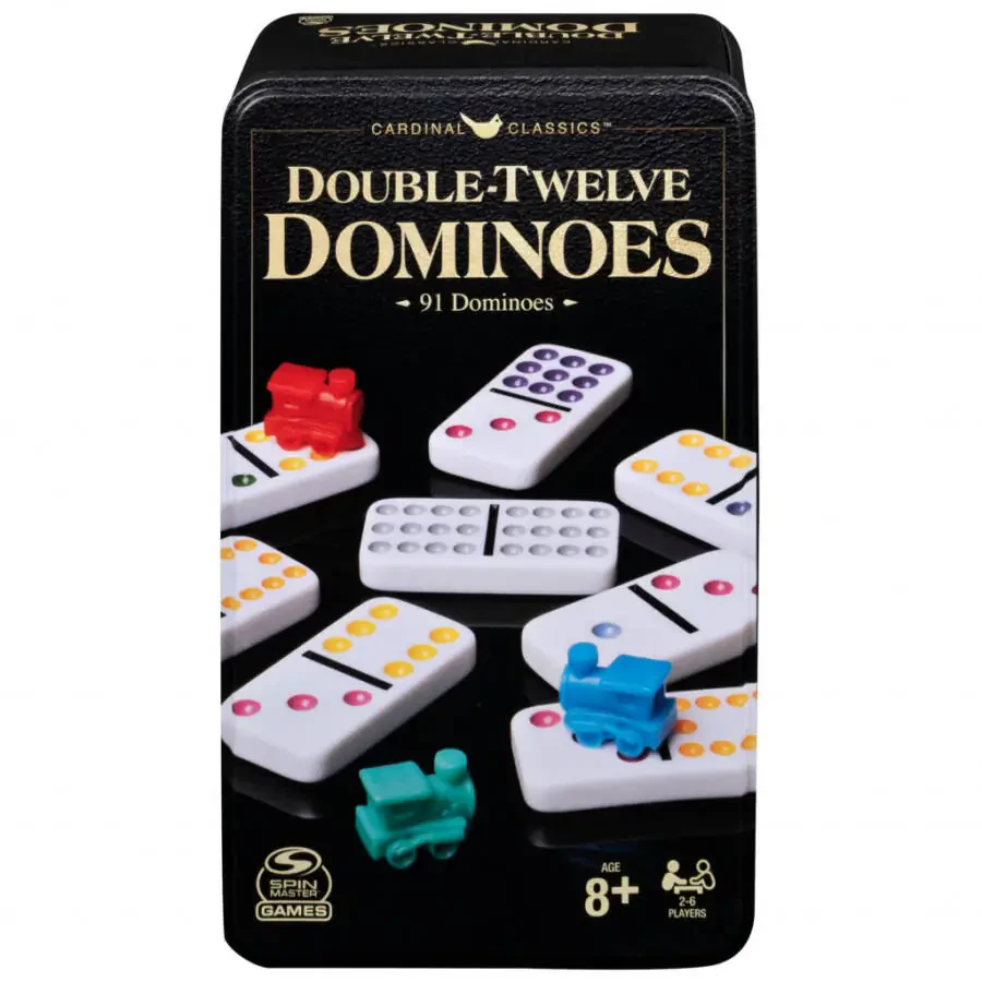 Spin Master Games, Double Twelve Dominoes Set in Storage Tin, for Ages 8+ - 8