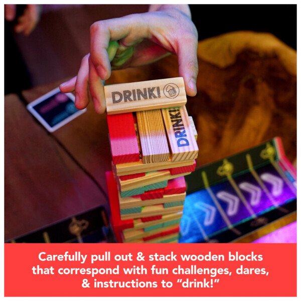 Spin Master Games, Happy Hour Tower Chug O’ War, Party Game for Adults Ages 21+ - 4