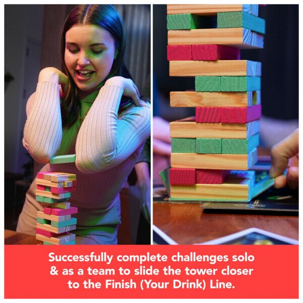 Spin Master Games, Happy Hour Tower Chug O’ War, Party Game for Adults Ages 21+ - 5