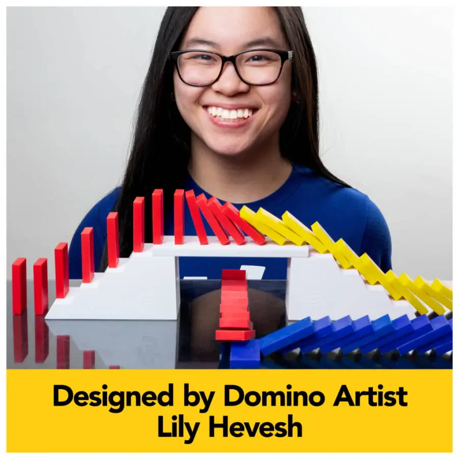 Spin Master Games, Lily Hevesh H5 Domino Creations 100-Piece Dominoes Set, Kids Games, Building Toys, Classic Game, Dominoes for Adults, Ages 5+ - 5