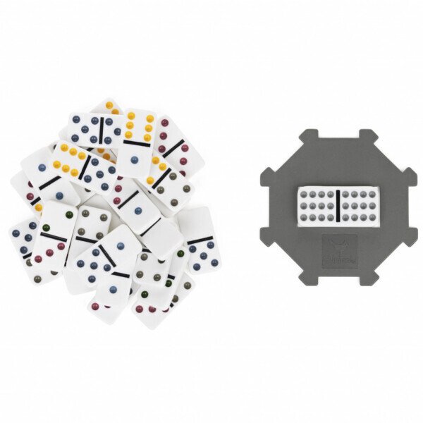 Spin Master Games, Double Twelve Dominoes Set in Storage Tin, for Ages 8+ - SPIN MASTER GAMES