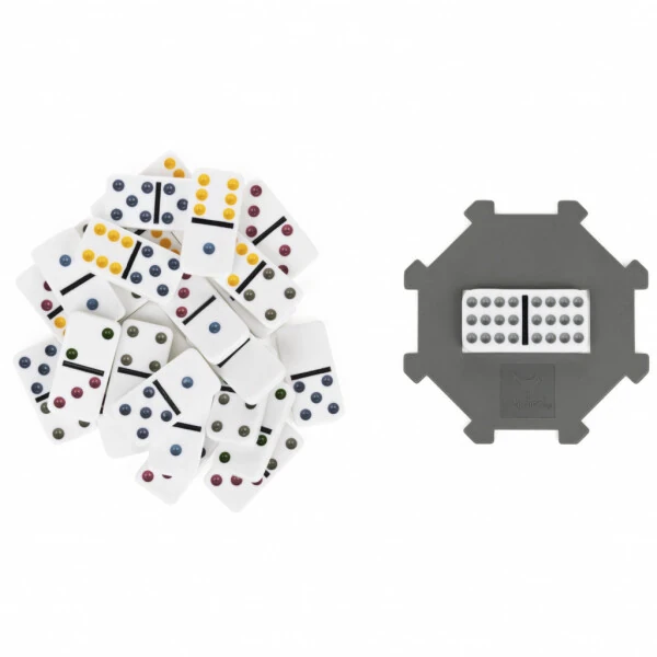 Spin Master Games, Double Twelve Dominoes Set in Storage Tin, for Ages 8+ - SPIN MASTER GAMES