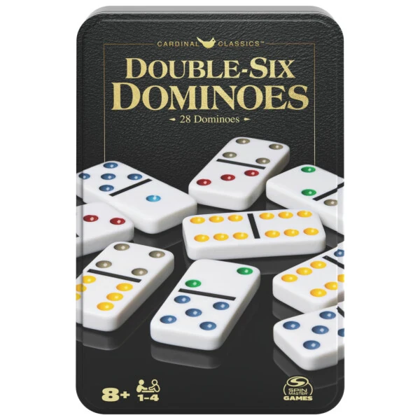 Spin Master Games, Double Six Dominoes Set in Storage Tin, for Ages 8+ - 5