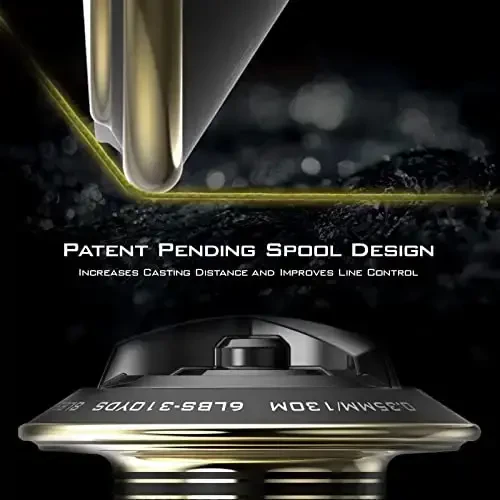 Спиннинг KastKing Valiant Eagle Gold - 6.2:1 Высокоскоростное передаточное число, спиннинг для пресноводной и морской рыбалки, более быстрая подмотка лески, шпуля для плетеной лески, 7+1 защищенных шарикоподшипников из нержавеющей стали - 6