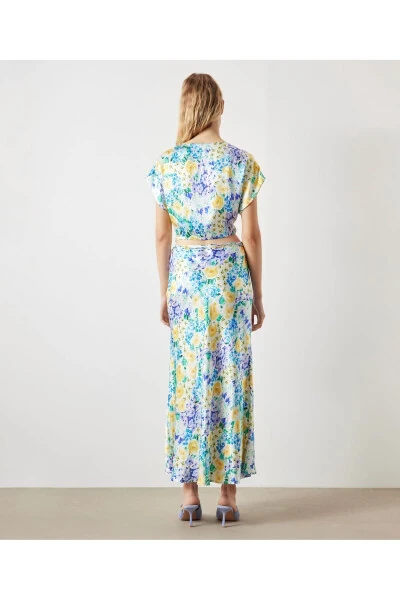 Spiral Flower Pattern Blouse - 5