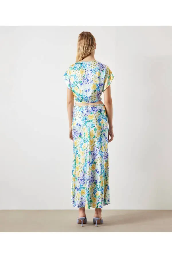 Spiral Flower Pattern Blouse - 5