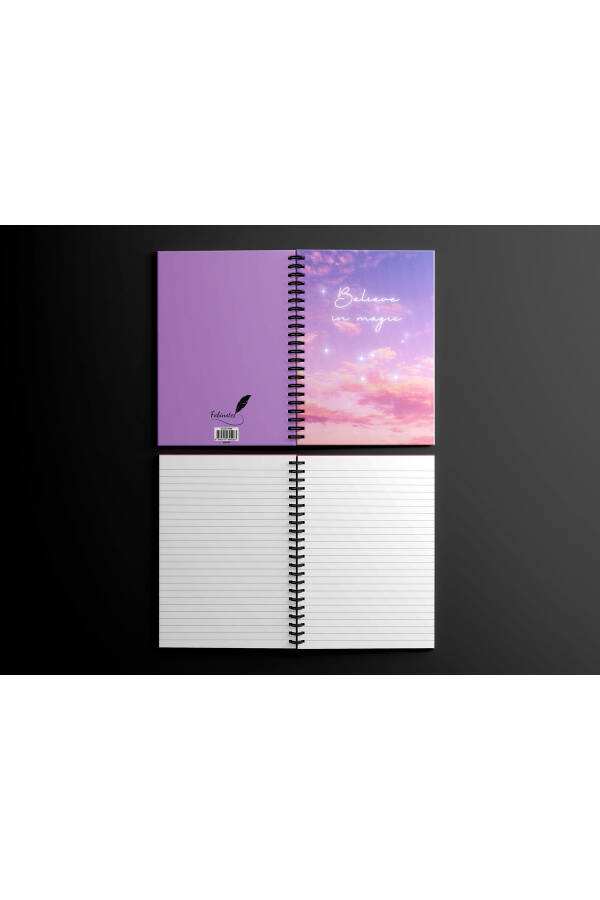 Spiral School Notebook 80 pages 4-pack (magicset) - A5 Size Ruled - 10