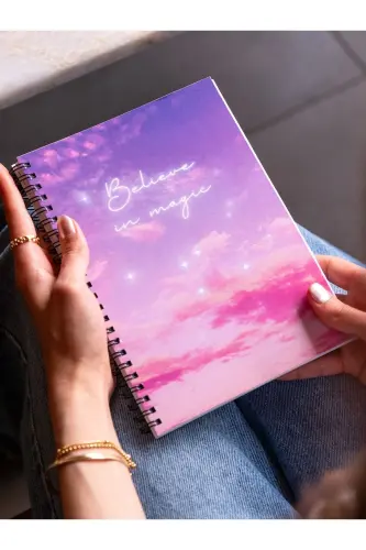 Spiral School Notebook 80 pages 4-pack (magicset) - A5 Size Ruled - 3