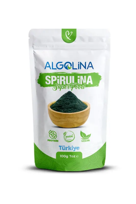 Spirulina Kuni 100 gr - O'simlik Protein - ALGOLINA