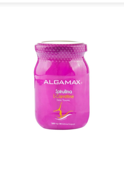 ® Spirulina Suv O'ti & L-karnitin O'simlik Kapsulası 500 Mg X 90 dona - ALGAMAX (1)