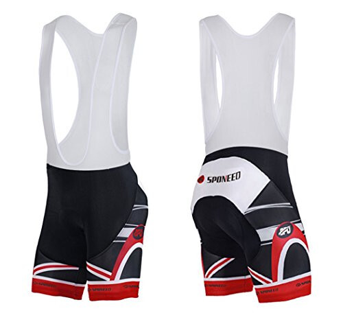 Sponeed Cycling Jersey Road Gel Padded Bib Shorts Moisture Wicking Cycling Uniform Short Bibs Wear size XL - 2