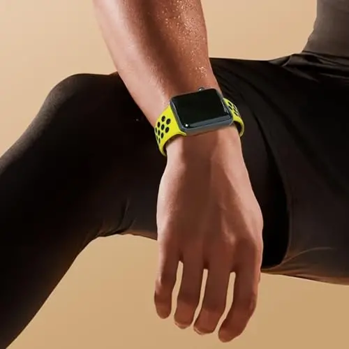 Sport Bands Compatible with Apple Watch Band 38mm 40mm 41mm 42mm 44mm 45mm 49mm for Women Men, Recycled Plastic Breathable Soft iWatch bands for iWatch Series 9 8 7 6 5 4 3 2 1 Ultra SE Ultra 2 - 4