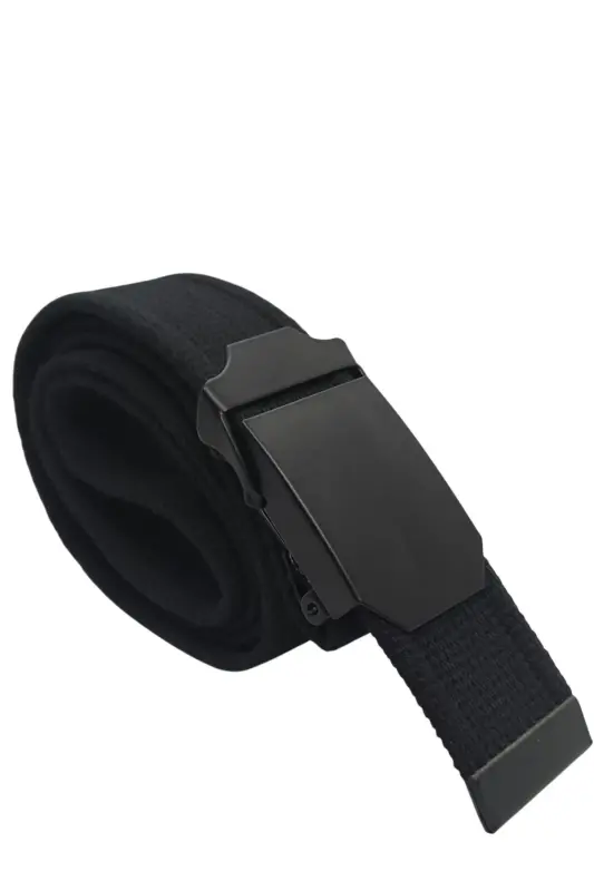 Spor Erkek Kemer Kot Ve Kanvas Için-SYHTK SİYAH - 1