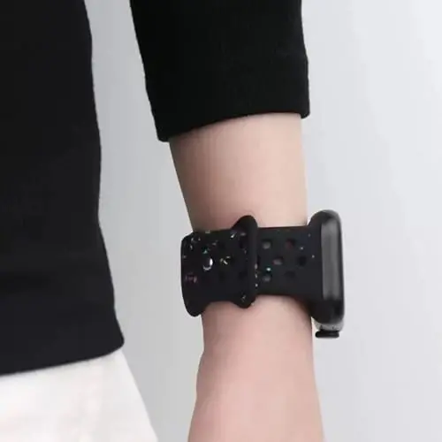 Спортивные ремешки, совместимые с ремешком Apple Watch 38 мм 40 мм 41 мм 42 мм 44 мм 45 мм 49 мм для женщин и мужчин, переработанные пластиковые дышащие мягкие ремешки iWatch для iWatch Series 9 8 7 6 5 4 3 2 1 Ultra SE Ultra 2 - 6