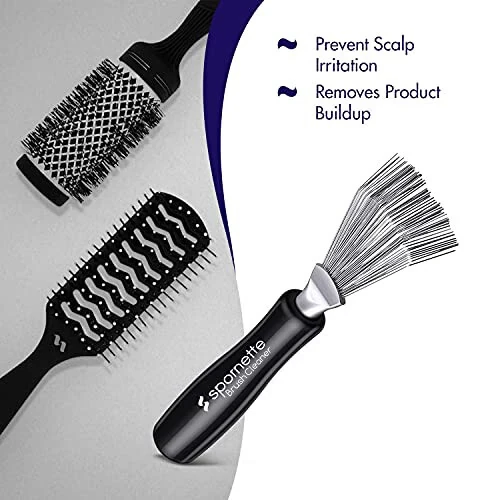 Spornette Hair Brush Cleaner Rake Tool - 5