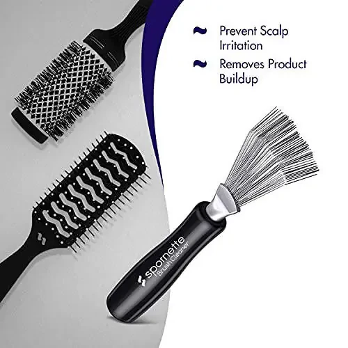 Spornette Hair Brush Cleaner Rake Tool - 5