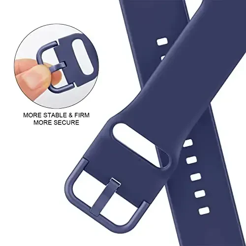 Sport Band Apple Watch Bands 49mm 46mm 45mm 44mm 42mm 41mm 40mm 38mm bilan mos keladi, iWatch Series 11 10 9 8 7 6 5 4 3 2 1 SE Ultra ayollar erkaklar uchun klassik qisqichli yumshoq silikon almashtirish tasmasi - 4